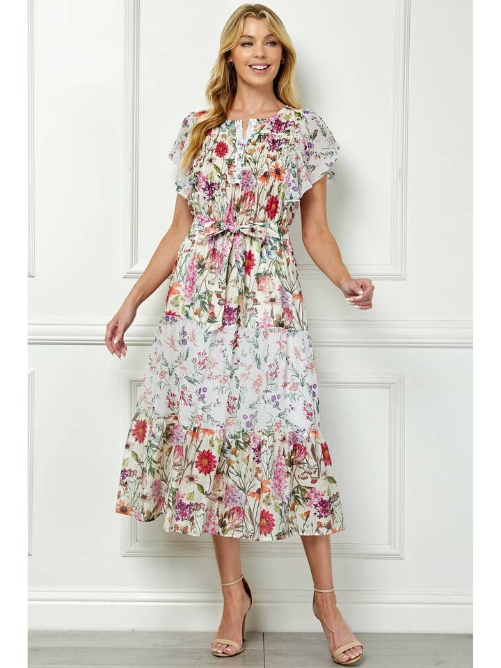 Floral Ruffle Dress