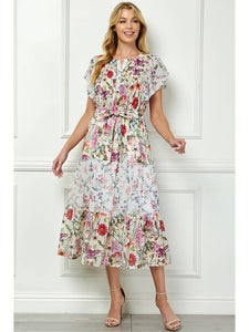 Floral Ruffle Dress